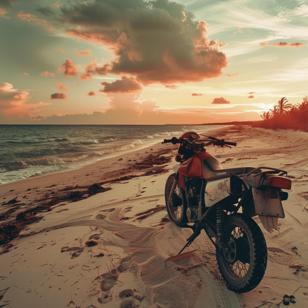 Epic Adventure 2 Bike on a beach