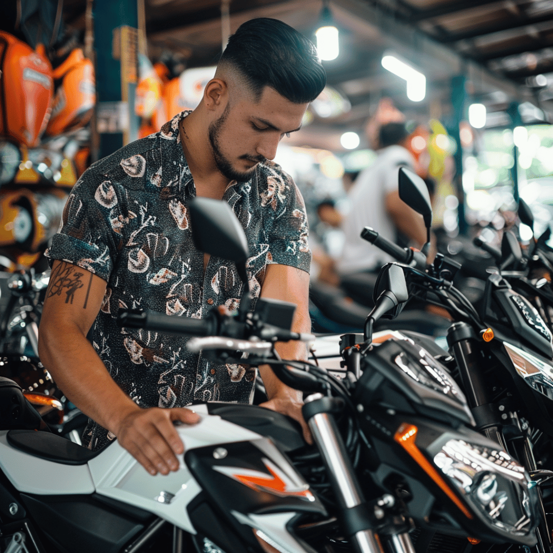Foreigners Buying a motorbike in Bali