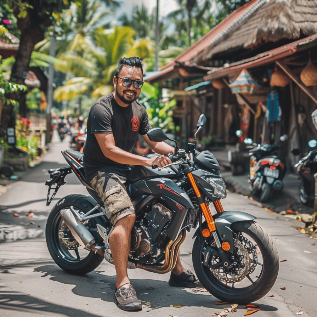 Renting motorbike in Bali
