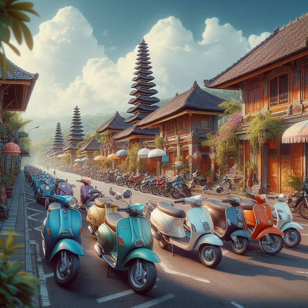 Cheap scooters in Bali