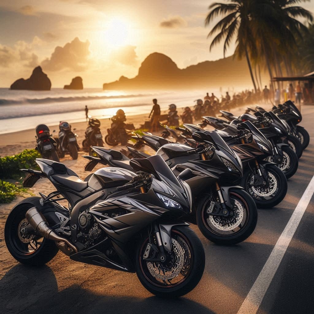 Powerful motorbikes in Bali