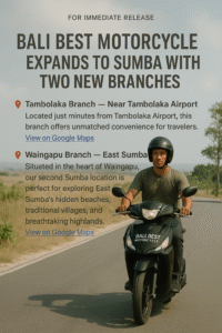 Motorcycle rental in Sumba
