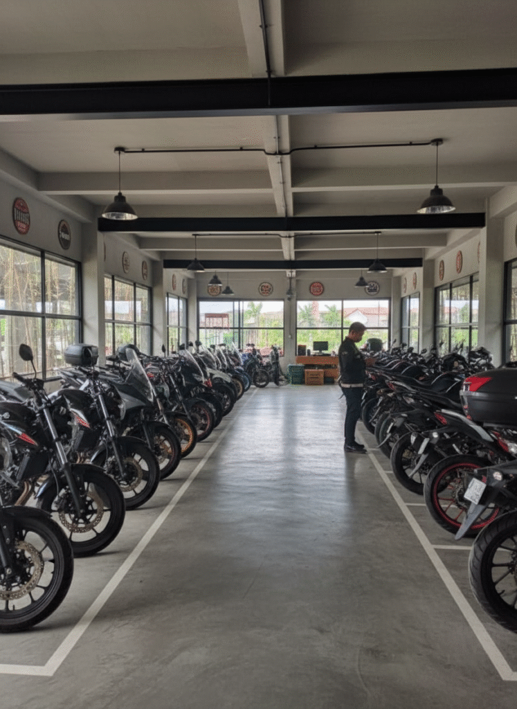 Motorbike storage service in Bali
